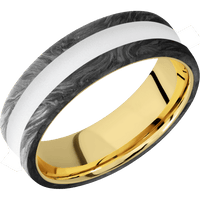 Forged Carbon Fiber + None Finish + 14K Yellow Gold