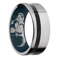 Palladium Silver + Stone , Stone Finish + Blue Titanium