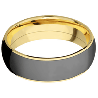 14K Yellow Gold + Polish Finish