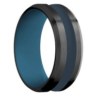 Zirconium + Satin , Bead Finish + Royal Blue