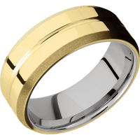 14K Yellow Gold + Polish , Polish Finish + Cobalt Chrome