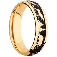 10K Yellow Gold + Polish Finish