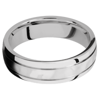 14K White Gold + Rockpolish , Polish Finish