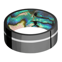 Zirconium + Polish , Polish Finish + Abalone