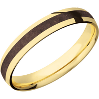 14K Yellow Gold + Polish Finish