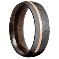 Zirconium + Hammer , Polish Finish + Walnut