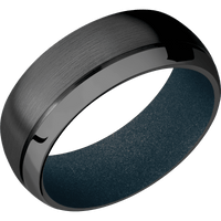 Zirconium + Satin , Polish Finish + Blue Titanium