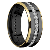 Zirconium + Polish , Satin Finish
