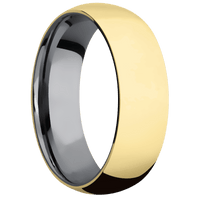14K Yellow Gold + Polish Finish + Tantalum