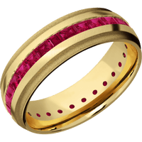10K Yellow Gold + Anglesatin , Sand Finish