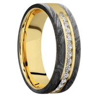 10K Yellow Gold + Satin Finish