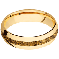 14K Yellow Gold + Polish Finish