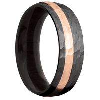 Zirconium + Hammer , Hammer Finish + Madagascar Rose Wood
