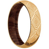 10K Yellow Gold + Polish Finish + Sequoia