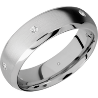 10K White Gold + Satin , Polish Finish