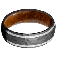 Zirconium + Hammer Finish + Desert Iron Wood