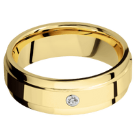 14K Yellow Gold + Polish , Polish Finish