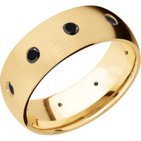 10K Yellow Gold + Satin Finish