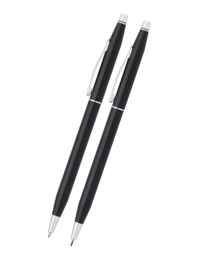 Classic Century® Black Lacquer Pen and Pencil Set