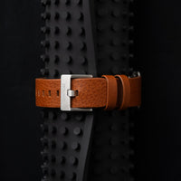 CR-01 - CHRONO WATCH WITH ITALIAN LEATHER STRAP - WHISKEY BROWN