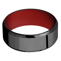 Zirconium + Polish , Polish Finish + USMC Red