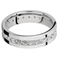 18K White Gold + Polish Finish