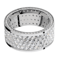 18K White Gold + Polish Finish
