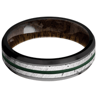 Zirconium + Polish , Satin Finish + Walnut