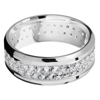 14K White Gold + Polish , Polish Finish