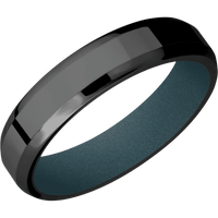 Zirconium + Polish , Polish Finish + Blue Titanium
