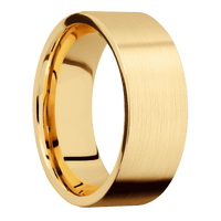 10K Yellow Gold + Satin Finish