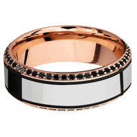 14K Rose Gold + Polish , Polish Finish