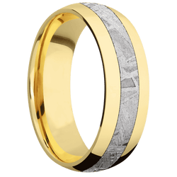 18K Yellow Gold + Polish Finish
