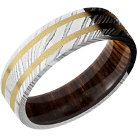 Damascus + Polish Finish + Cocobolo