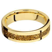 18K Yellow Gold + Polish Finish