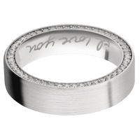 10K White Gold + Satin Finish