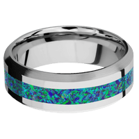 14K White Gold + Polish , Satin Finish