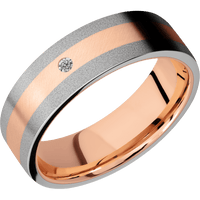 14K Rose Gold + Anglesatin Finish