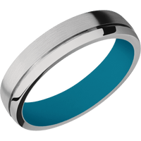 Titanium + Satin , Polish Finish + Sea Blue
