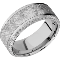 10K White Gold + Satin , Polish Finish