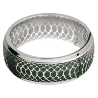 14K White Gold + Polish , Polish Finish