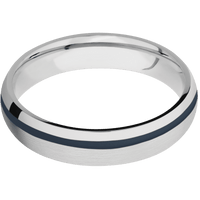 14K White Gold + Satin , Polish Finish
