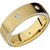 10K Yellow Gold + Sand Finish