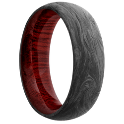 Forged Carbon Fiber + None Finish + Blood Wood
