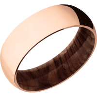 18K Rose Gold + Polish Finish + Sequoia