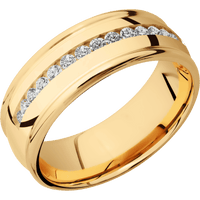 14K Yellow Gold + Polish , Polish Finish