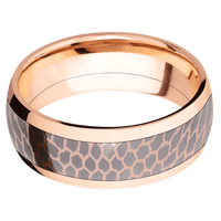 14K Rose Gold + Polish Finish