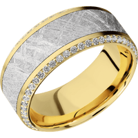 14K Yellow Gold + Anglesatin , Polish Finish
