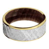 14K Yellow Gold + Satin Finish + Sequoia