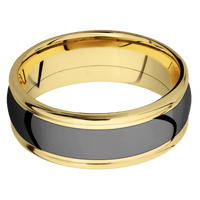 14K Yellow Gold + Polish , Polish Finish